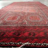 Tapis couloir baloutche afghan vintage 107 x 211 cm - tribal répétitif (1C1196)