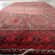 Vintage Afghan Baluch runner rug 107 x 211 cm - repetitive tribal (1C1196)