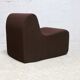Chair, foam and velvet. Circa 1970