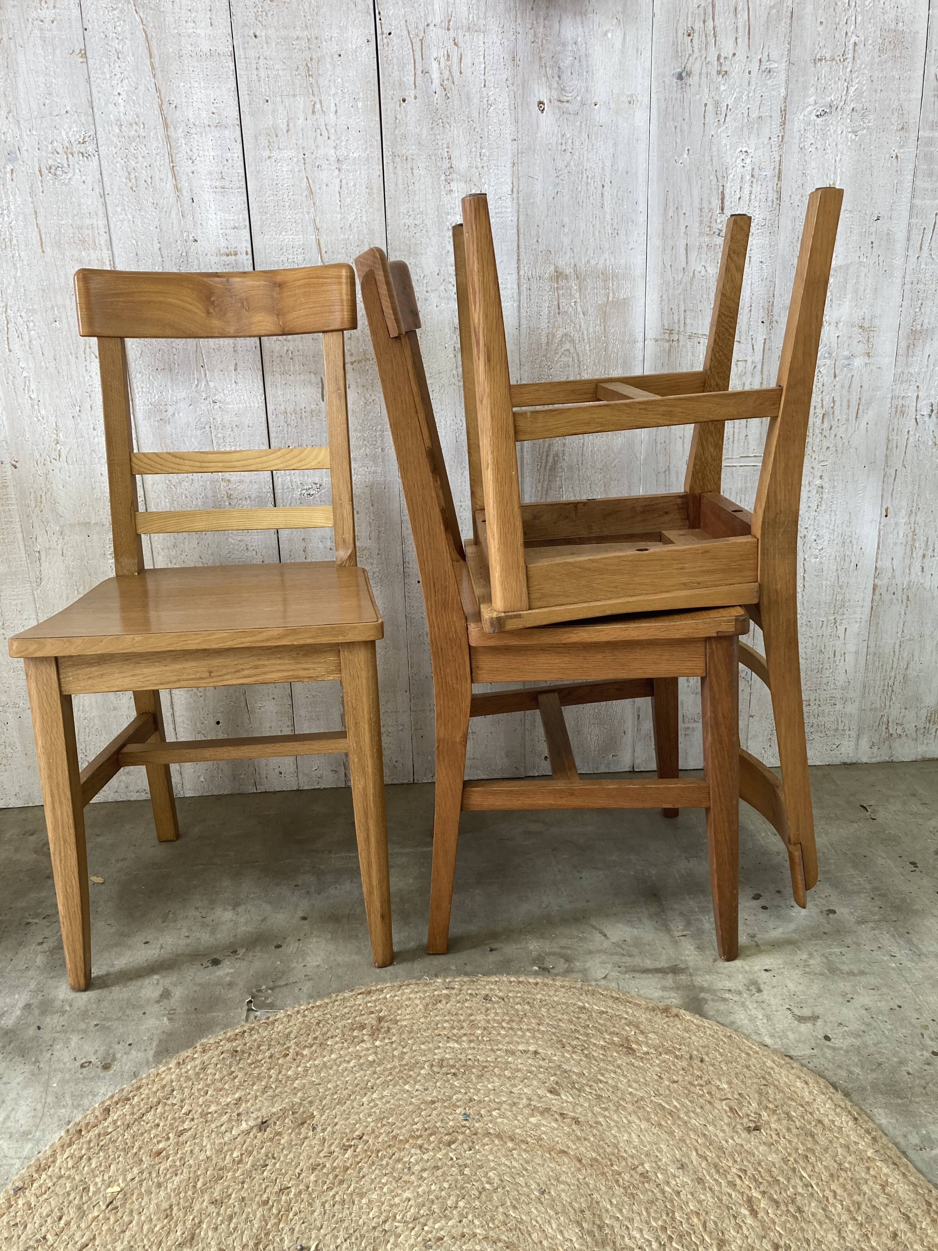 Set of three bistro chairs