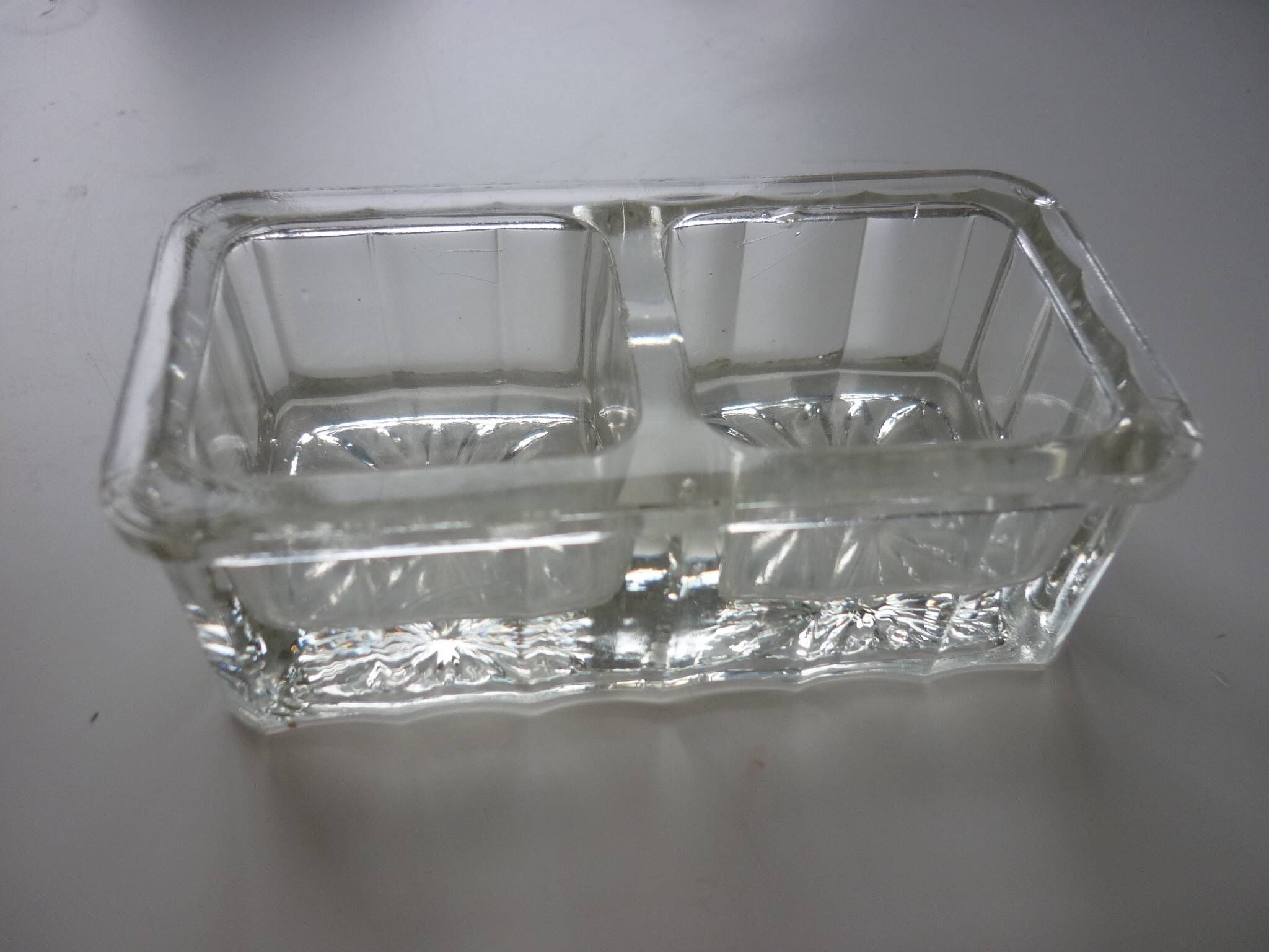Salt and pepper in glass