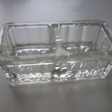 Salt and pepper in glass