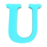Lettre d’enseigne « U »