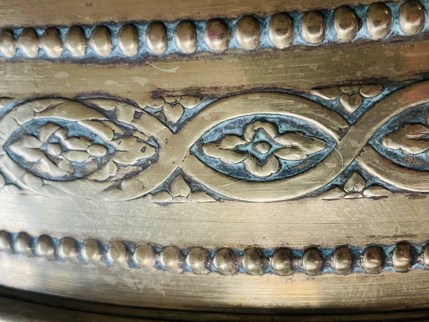 Brass flowerpot 28cm