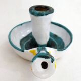 Midcentury Ceramic Candle Holder Picault Style