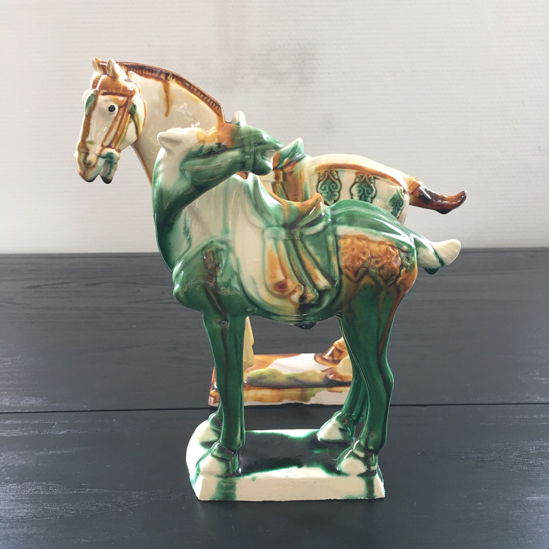 Pair of ceramic horses