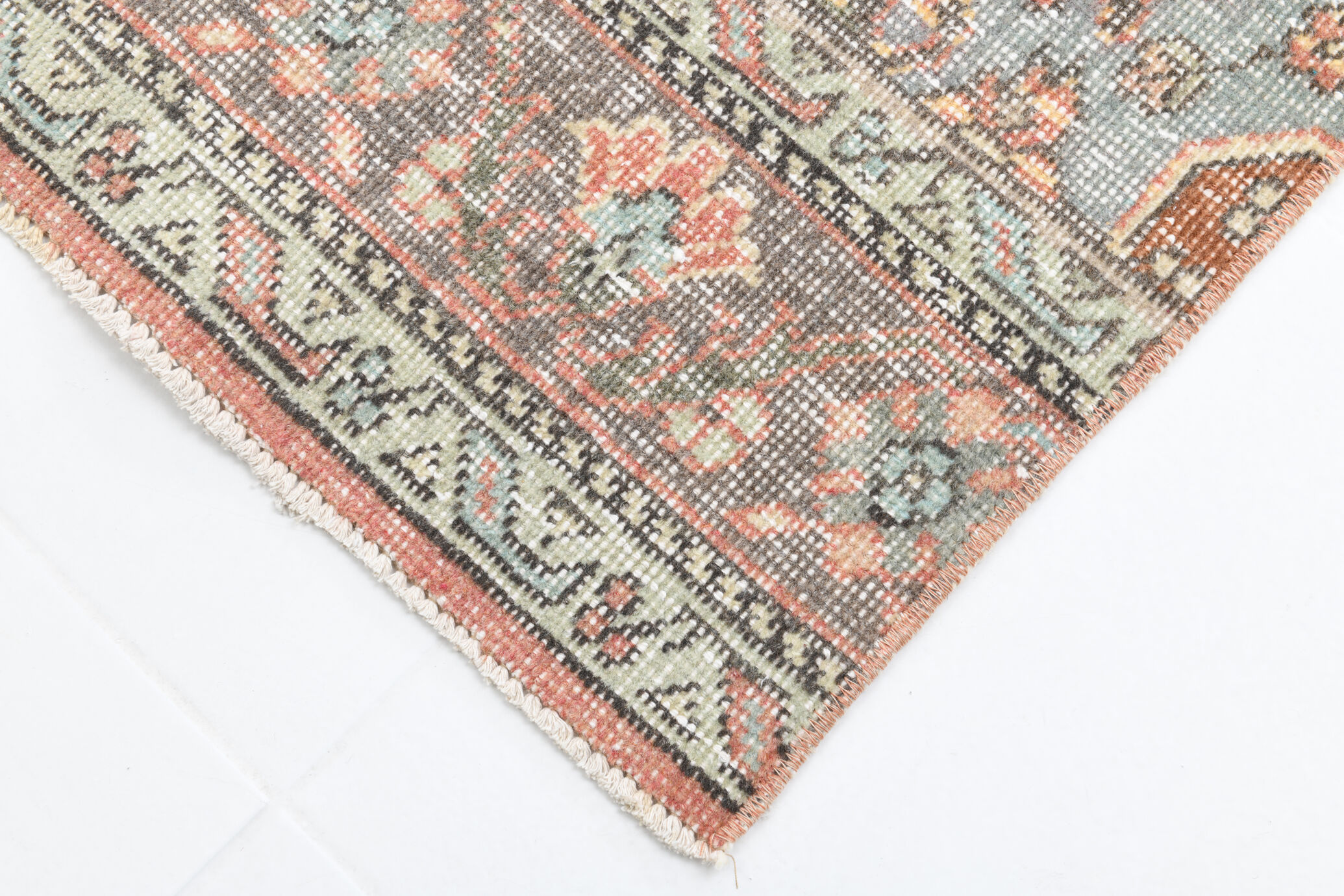408x91cm vintage capet runner rug
