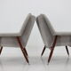 1980s pair of italian refurbished armchairs