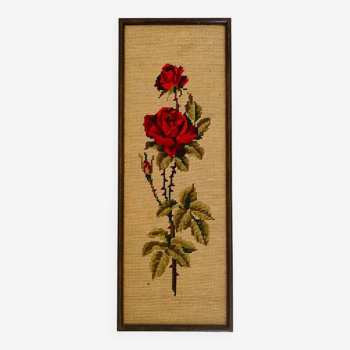 Vintage rose canvas frame