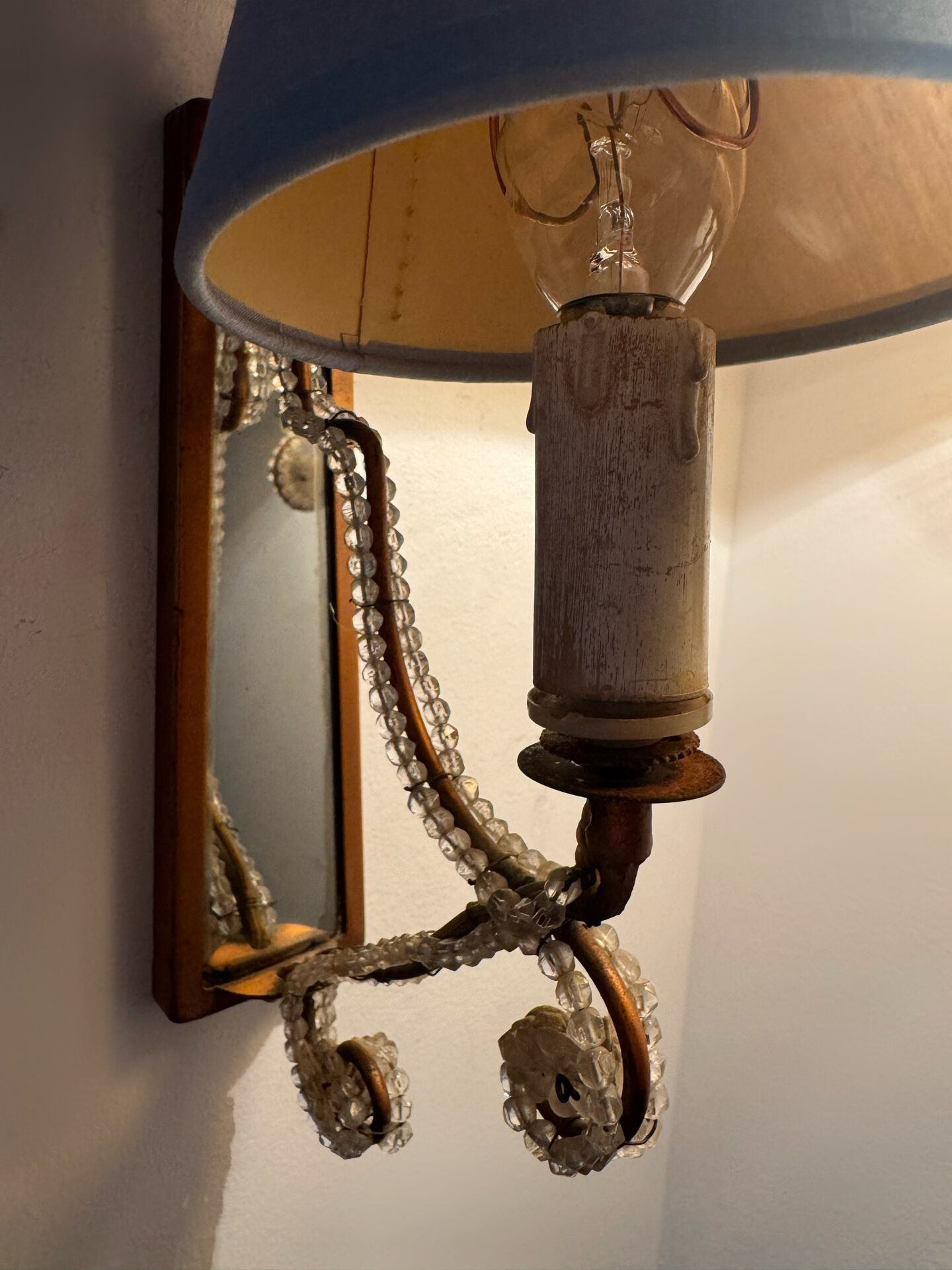 Vintage shabby chic wall lights