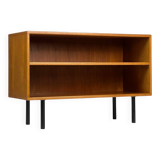 Danish teak shelf sideboard lowboard vinyl vintage mid-century