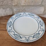Ancienne assiette E. Bourgeois Faiences Porcelaines Cristaux