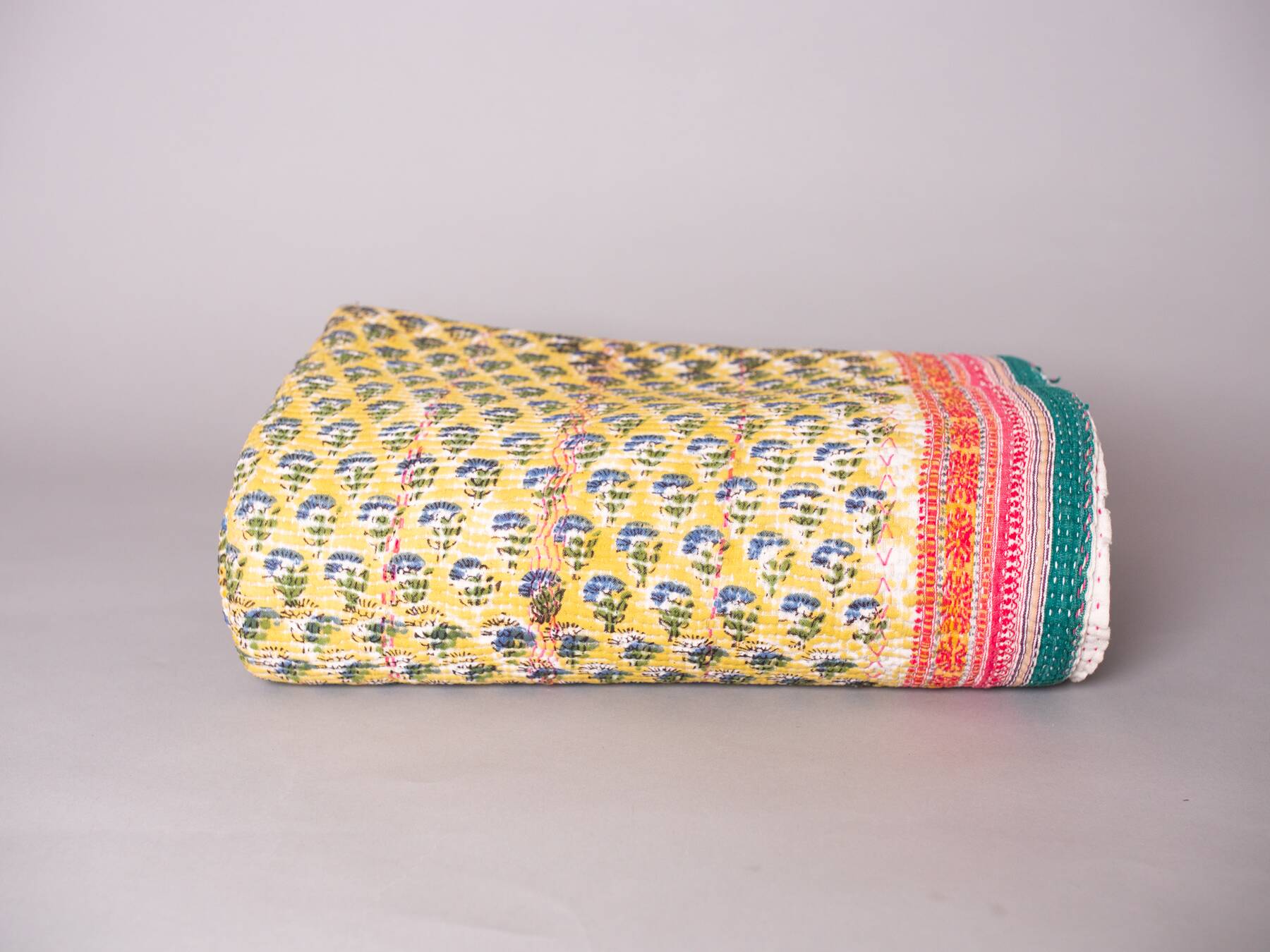 Vintage kantha block print