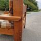 Pair of brutalist pine armchairs circa 1960