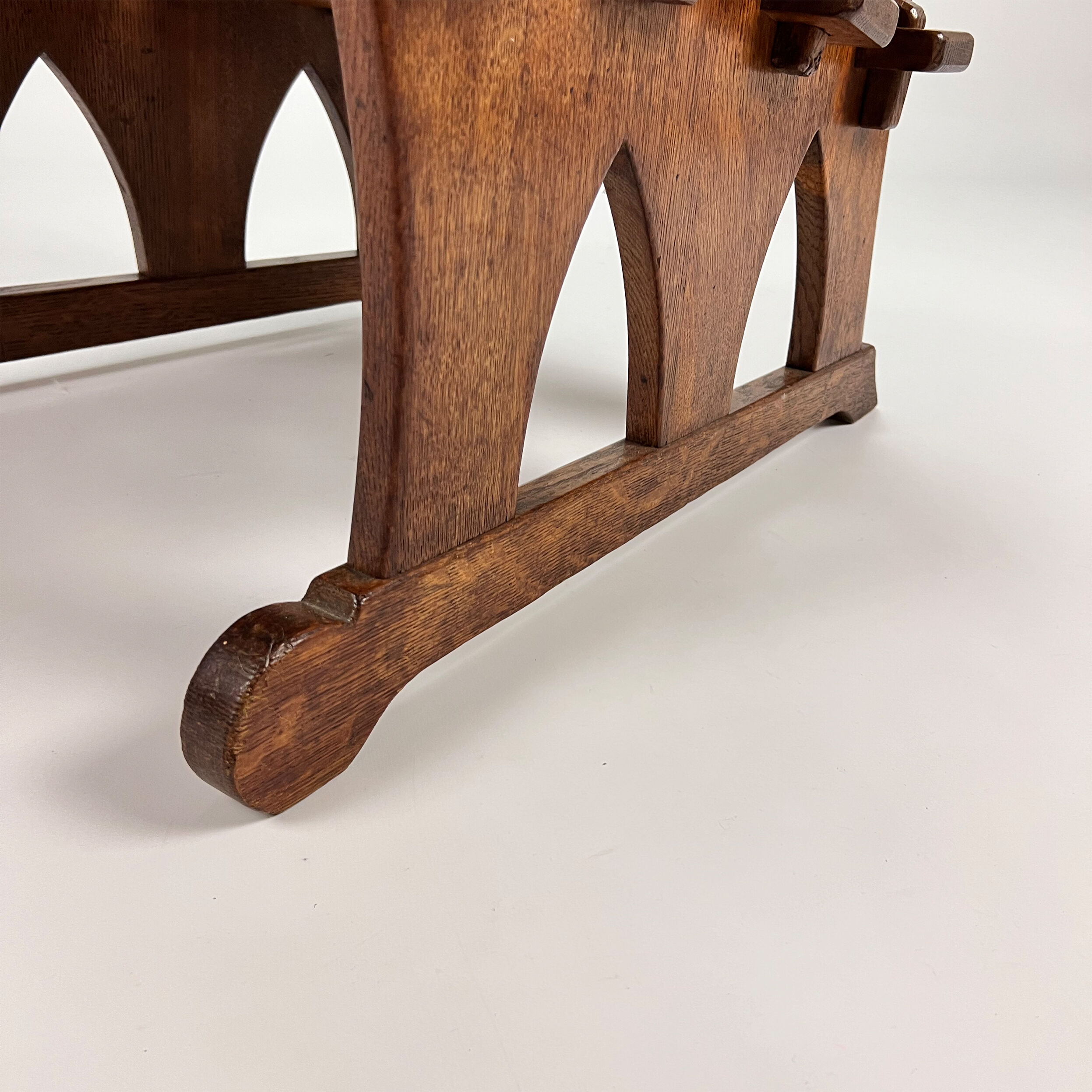 Mid Century Arts & Crafts Oak Lounge Chair, 1950s