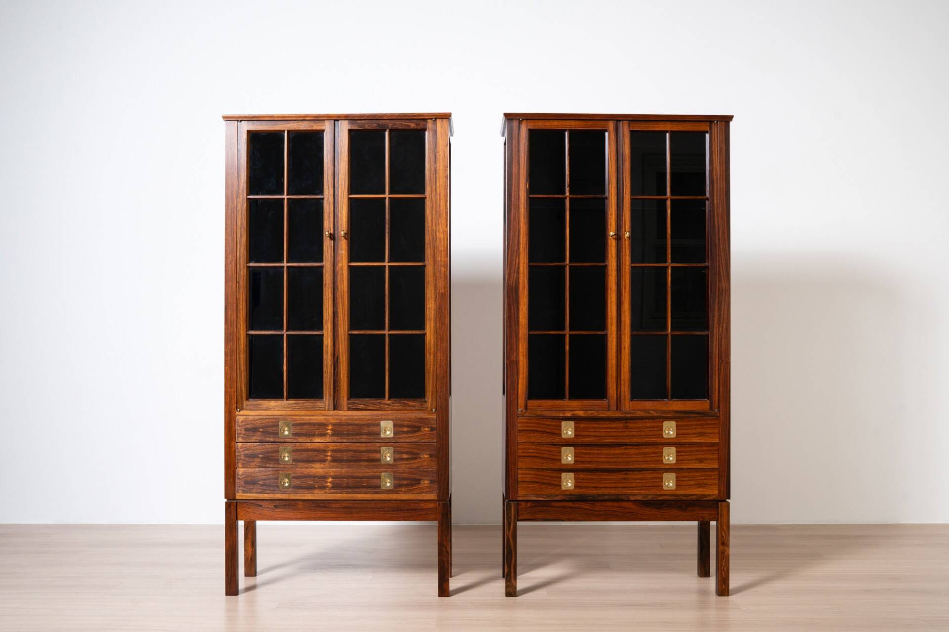 Pair of Vintage Display Cabinets by Bruksbo, Norway, 1960s
