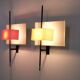 Superb pair of 2020 model wall lights by Bruno Gatta for Stilnovo - 1955s