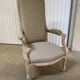 Khaki Voltaire Armchair