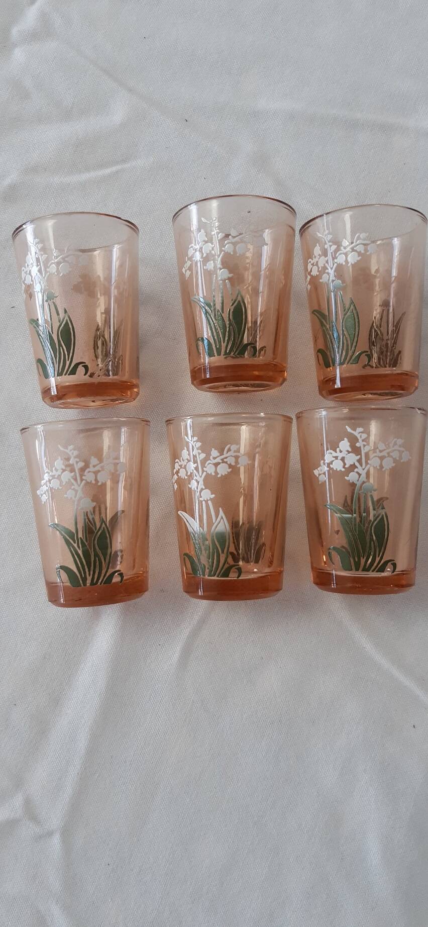 Carafe vintage et ses 6 petits verres