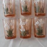 Vintage decanter and its 6 small glasses