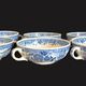 Set of 6 ceramic soup bowls by Villeroy & Boch, Burgenland model.