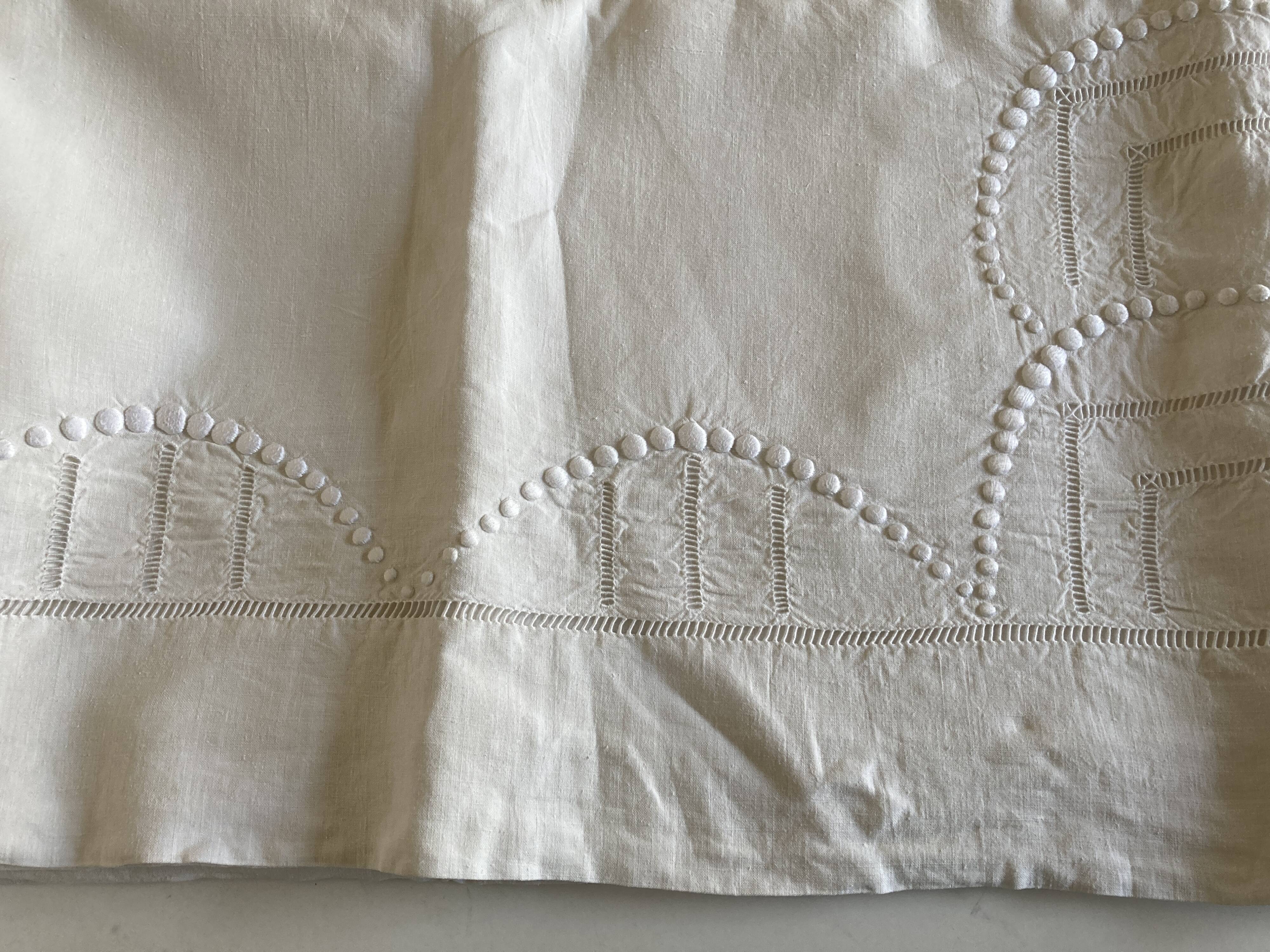 Cloth sheet linen linen reserve days and peas without monogram