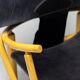 Piero Palange - G23 "Hoop" chair in Saddle black leather