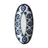 Plat ovale en porcelaine à motifs