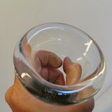 Vase en os de la verrerie danoise holmegaard