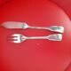 9 knives and 9 fish whips, silver metal, shell model