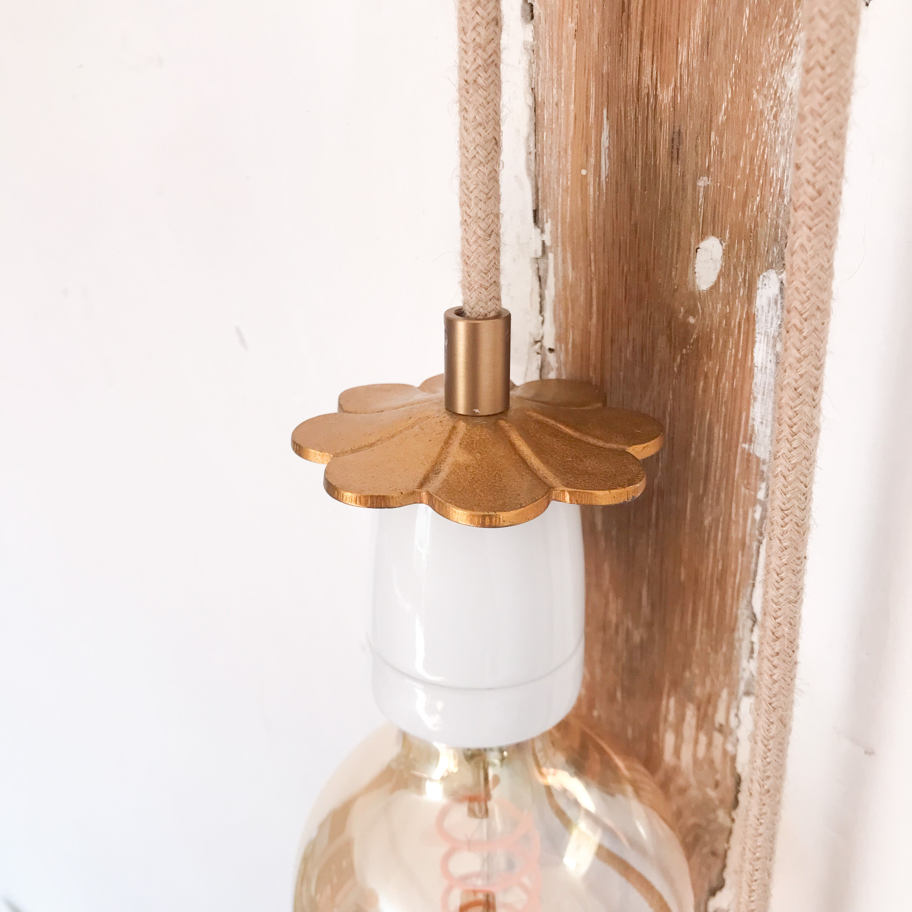 Brass and porcelain walker