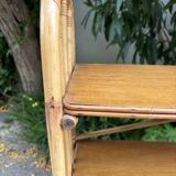 1950s rattan shelf