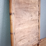 Miroir ancien "cadre bambou" 45 x 57 cm