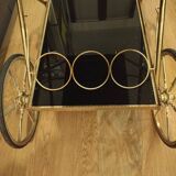 Black and gold serving trolley