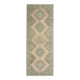 1970s Vintage Turkish Oushak Handmade Wool Cotton Orange Runner Rug 147x386