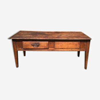 Solid wooden farm table mid-20th century