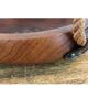 Adrien Audoux and Frida Minet rare basket in solid oak and cordage.