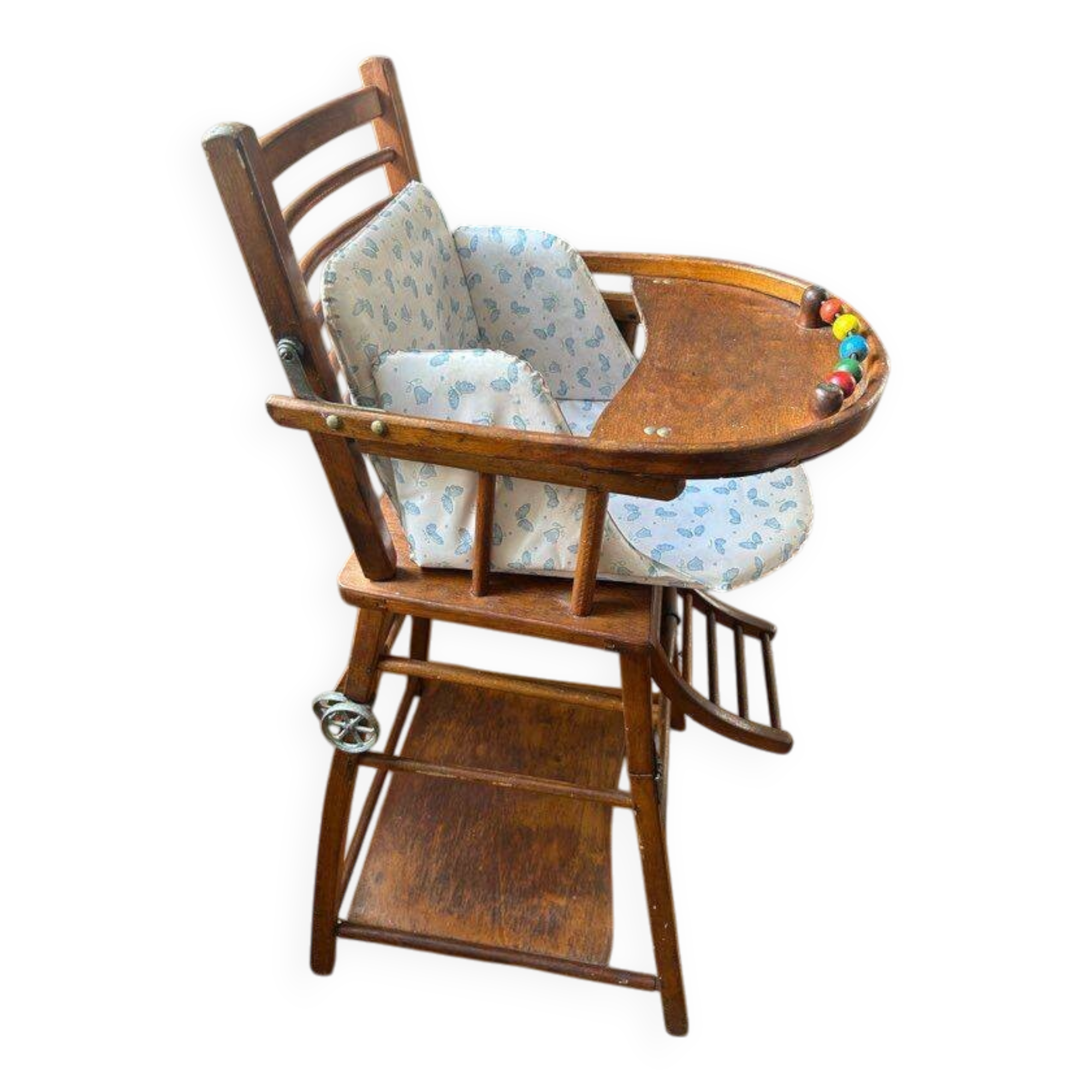 Vintage wooden high chair