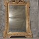 Miroir doré ancien motif floraux 19eme