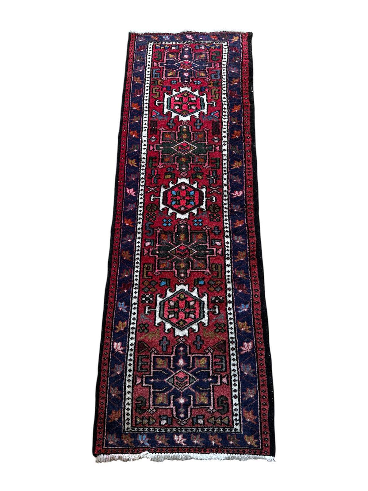 Handmade Persian rug 200cm x 65cm