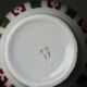 4 coffee bowls made of Badonviller earthenware, Art Deco decor from the vintage 1940s-1950s.