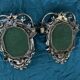 Rare pair of mirror sconces with putti. Napoleon III / Art Nouveau ~