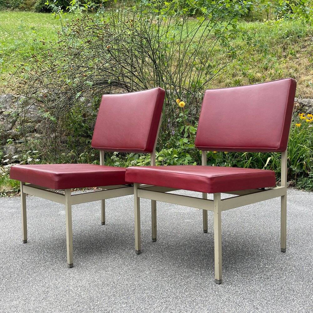 Chairs and coffee table by Anonima Castelli from Castelli / Anonima Castelli, Italy, 1950s, set of 3.