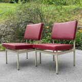 Chairs and coffee table by Anonima Castelli from Castelli / Anonima Castelli, Italy, 1950s, set of 3.