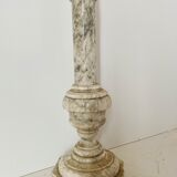 1940s Carrara marble pedestal