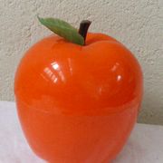 1970 vintage orange apple ice bucket