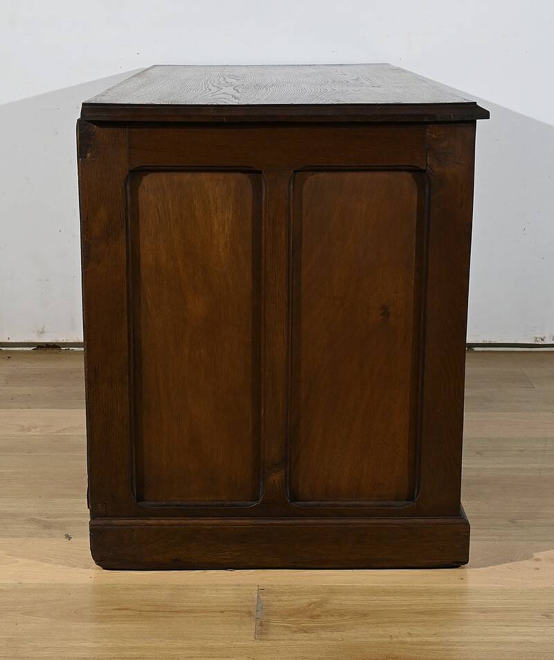 Art Deco Oak Pedestal Desk – 1940