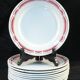 11 flat plates badonviller red no digoin
