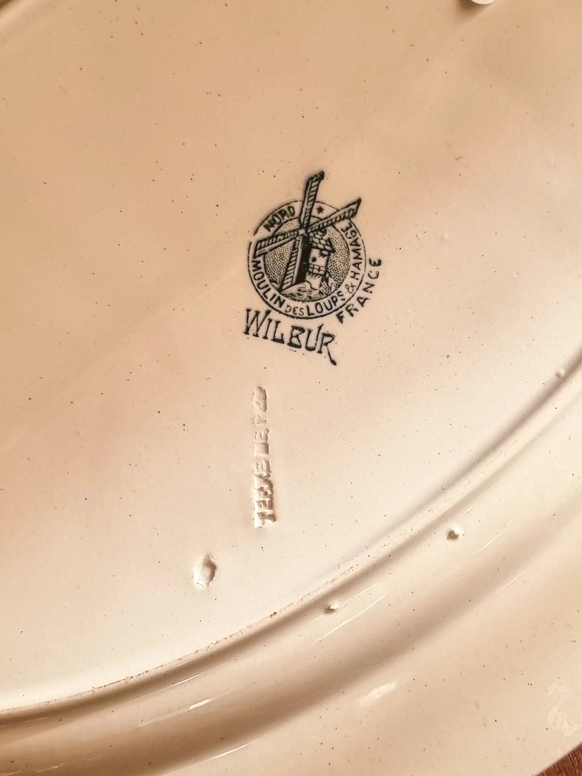 Large oval dish, ironstone