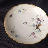 Service - dessert porcelain limoges Haviland H-c decoration flowers birds